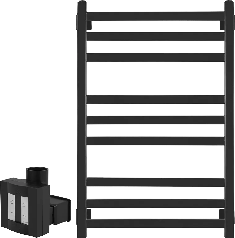 Полотенцесушитель электрический Secado Корсико 3 , 80x50 ТЭН КТХ 4 скрытый, черный матовый, L Sancos — официальный сайт