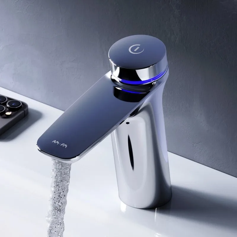 Термостатический смеситель AM.PM Inspire V2.0 F50A82400 TouchReel электронный с донным клапаном Sancos — официальный сайт