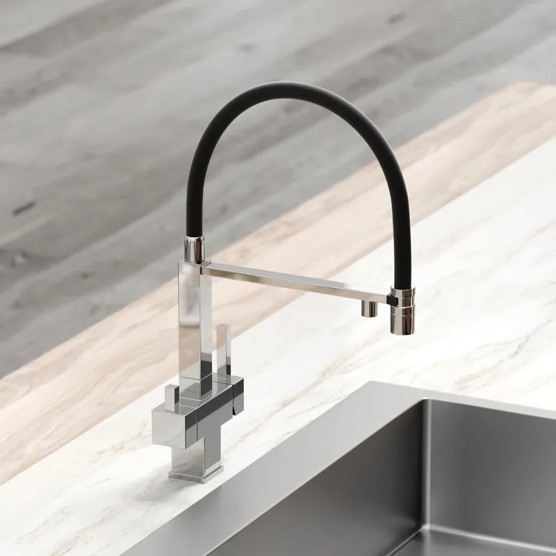 Смеситель для кухни Sancos Moro SC4006CH с гибким изливом, хром Sancos — официальный сайт