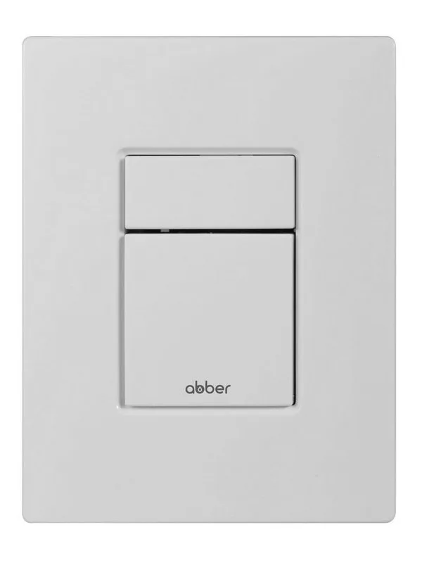 Кнопка смыва для инсталляции Abber AC0123MW АБС-пластик, цвет матовый белый
