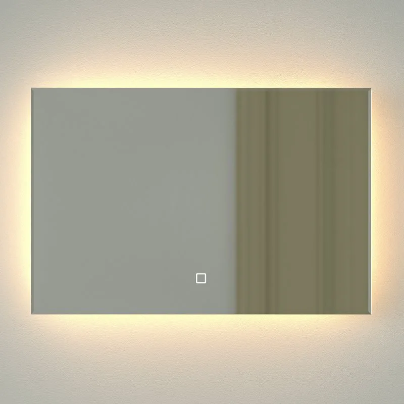 Зеркало Defesto Glow DF 2512SH 60х40 с LED-подсветкой, 3000 K, сенсорный выключатель
