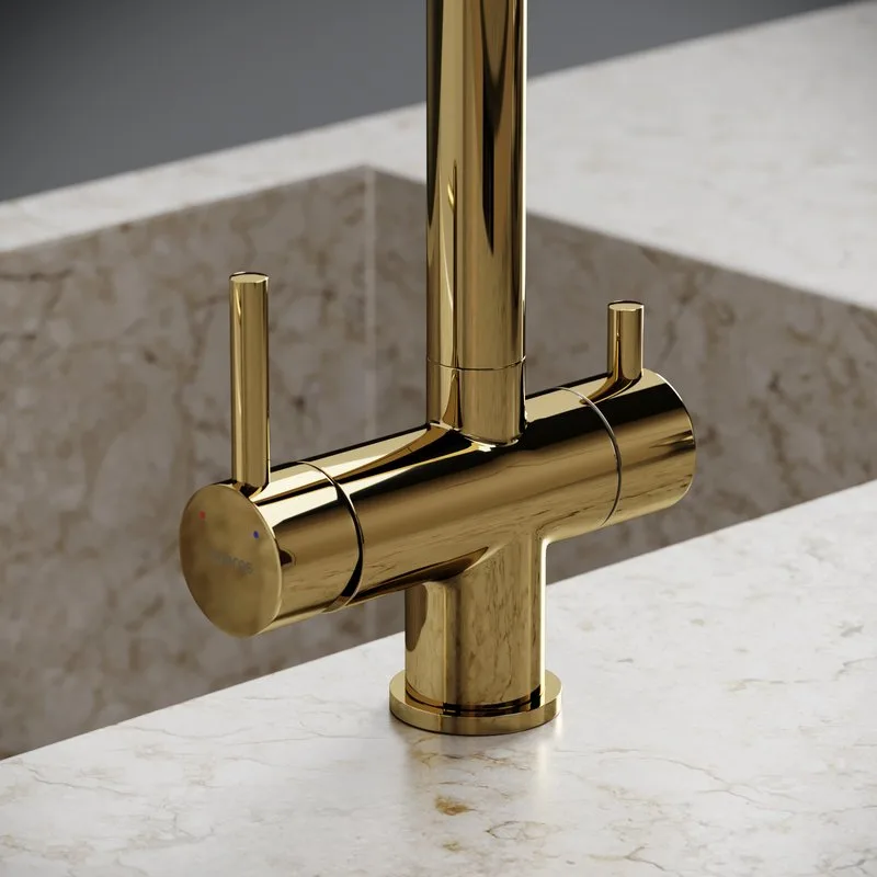 Смеситель для кухни Sancos Foster SC4014ZG под фильтр, полированное золото Sancos — официальный сайт