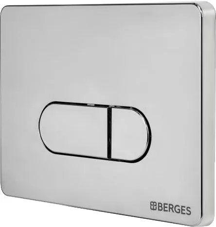 Кнопка смыва Berges Novum D3 хром, глянец Sancos — официальный сайт