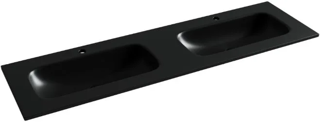Мебельная раковина Ceramicanova Grace прямоугольная 161см с двумя чашами без отверстий Sancos — официальный сайт
