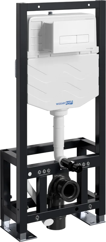 Система инсталляции для унитазов Wasserkraft Dill 61TLT.010.ME.WM03, с кнопкой смыва матовой белой Sancos — официальный сайт