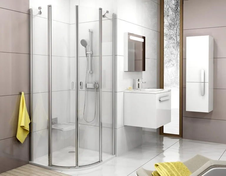 Душевой уголок Ravak Chrome CSKK4-80 Transparent, блестящий профиль Sancos — официальный сайт