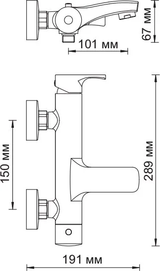 Смеситель для ванны с душем Wasserkraft Berkel 4801 Sancos — официальный сайт