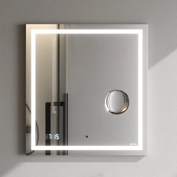 Зеркало AM.PM Gem 65 с LED-подсветкой, часами и косметическим зеркалом Sancos — официальный сайт