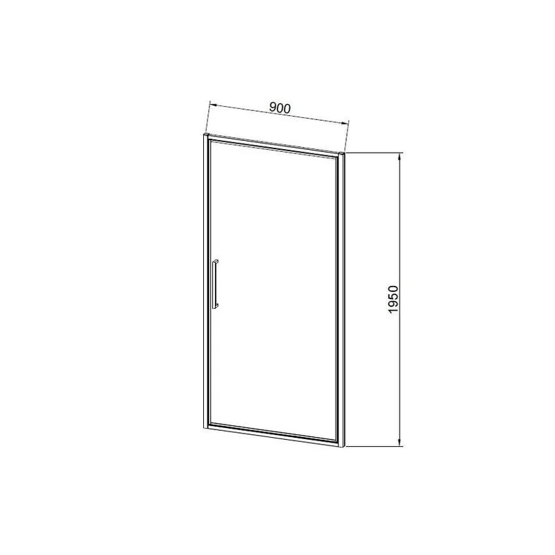 Душевая дверь Vincea Slim 8mm VDP-4SL900CL, хром, стекло прозрачное Sancos — официальный сайт
