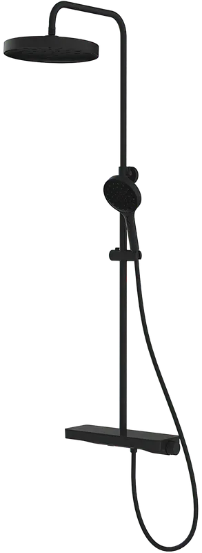 Душевая стойка Vincea Inspire VSFS-3I12TMB, с термостатом, черный Sancos — официальный сайт