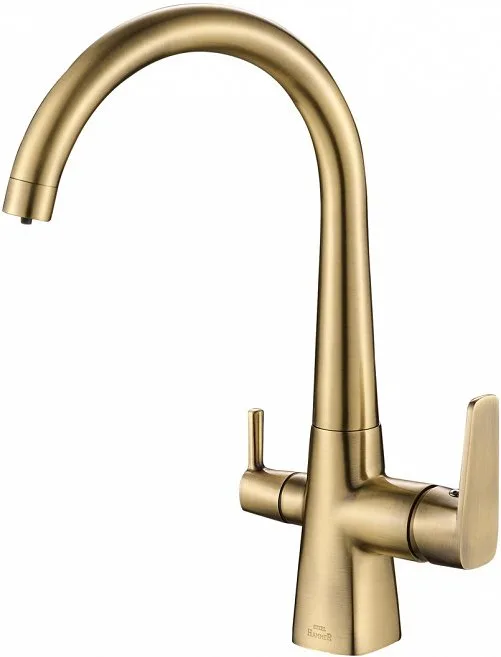 Смеситель для кухни Steel Hammer SH 819 BRONZE Sancos — официальный сайт