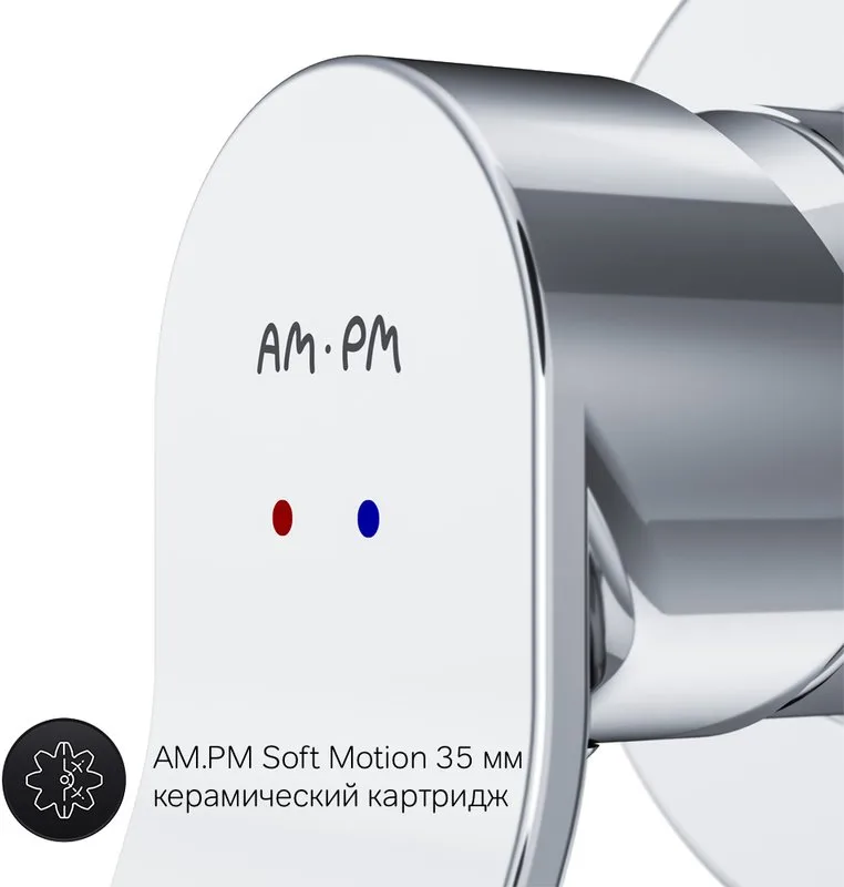 Встраиваемый смеситель AM.PM X-Joy F85A65000 С ВНУТРЕННЕЙ ЧАСТЬЮ Sancos — официальный сайт