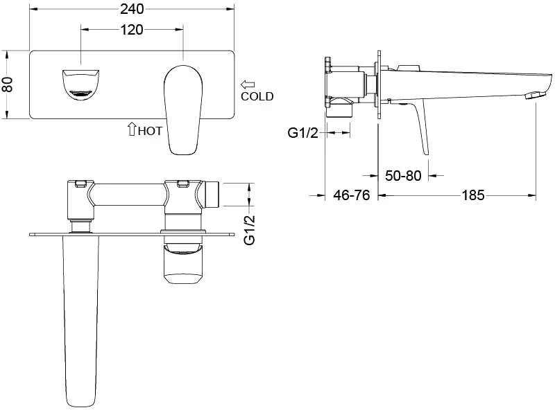 Смеситель для раковины AQUATEK Бетта AQ1113MB С ВНУТРЕННЕЙ ЧАСТЬЮ, матовый черный Sancos — официальный сайт