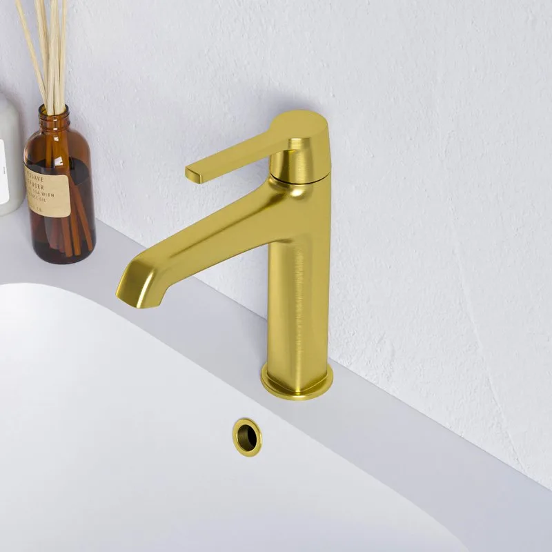 Смеситель для раковины RGW Shower Panels SP-301G золото Sancos — официальный сайт