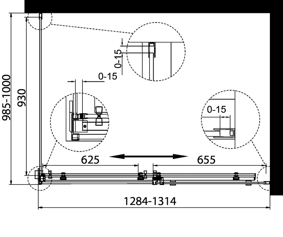 Душевой уголок BelBagno Acqua -AH-1-130/100-C-Cr профиль хром Sancos — официальный сайт