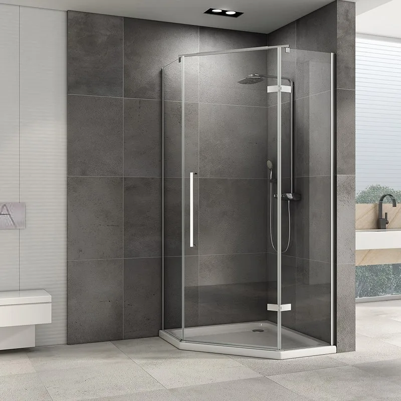 Душевой уголок Abber Ewiges Wasser AG05090 90x90, профиль хром, стекло прозрачное Sancos — официальный сайт