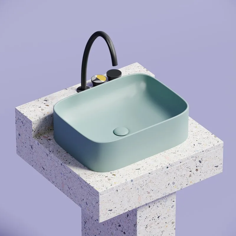 Накладная раковина Ceramicanova Element CN6052MLG зеленая матовая Sancos — официальный сайт