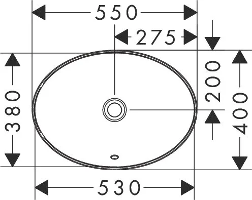 Раковина Hansgrohe Xuniva D 60156450 55x40, белая Sancos — Оригинал