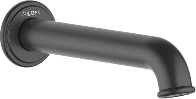 Излив AQUATEK Классик AQ1541MB для ванны, матовый черный Sancos — официальный сайт