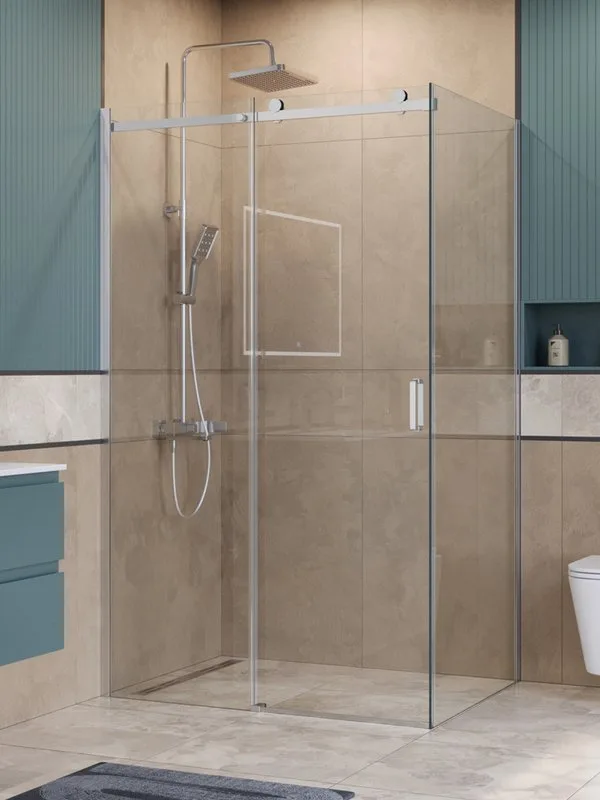 Душевой уголок BelBagno Soft Close-2 AH-1-130/100-C-Cr профиль хром Sancos — официальный сайт
