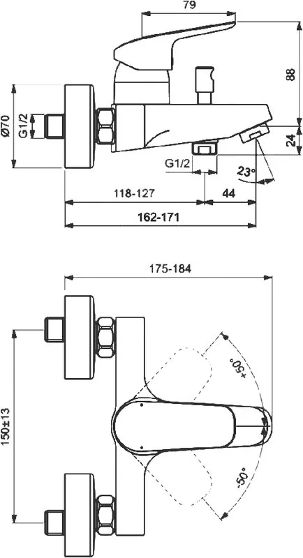 Комплект для ванной Ideal Standard Ceraflex BD001AA Sancos — официальный сайт
