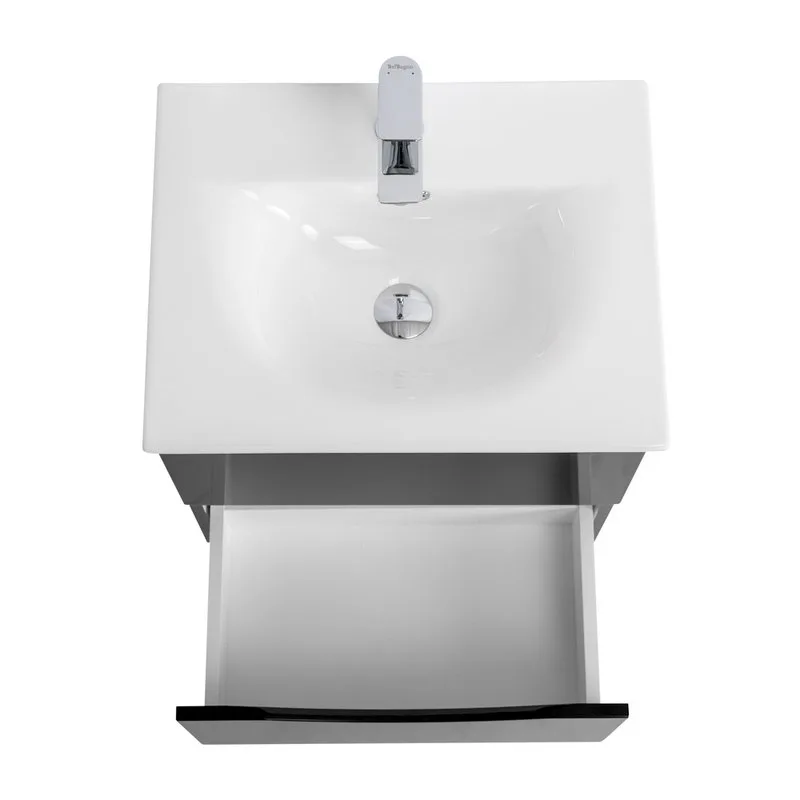 Тумба под раковину без столешницы BelBagno Marino-cer-mini 50 подвесная, nero lucido Sancos — официальный сайт