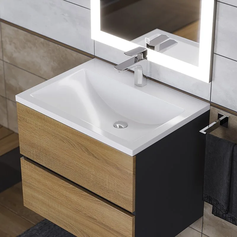 Мебельная раковина Uperwood Self 60 белый глянец Sancos — официальный сайт