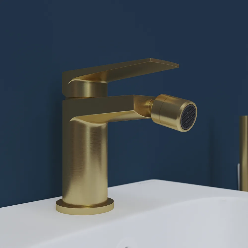 Смеситель для биде Aqueduto Linha LIN0550, шлифованное золото Sancos — официальный сайт