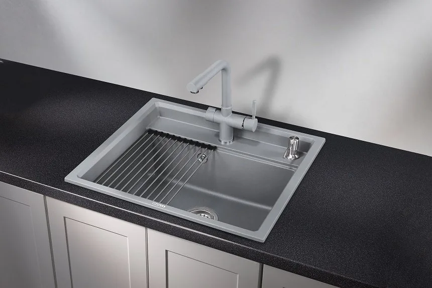 Мойка кухонная Granula Kitchen Space 6003, алюминиум Sancos — официальный сайт