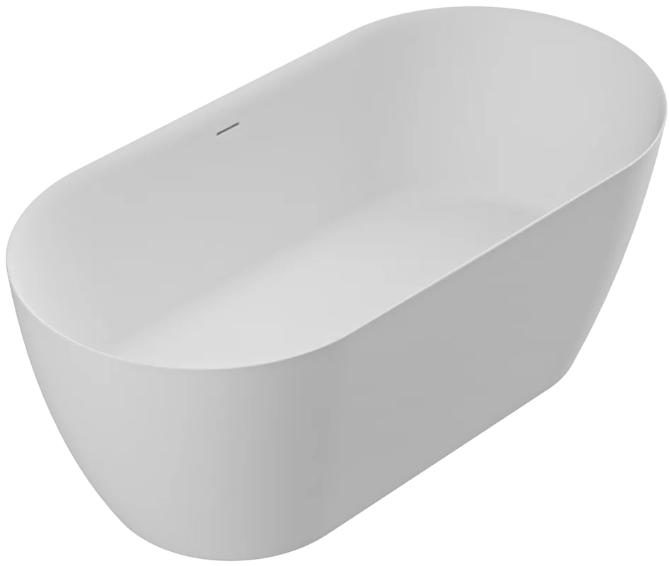 Ванна из искусственного камня Cezares Relax Solid Surface 150x75 см, отдельностоящая, матовая белая, Sancos — официальный сайт