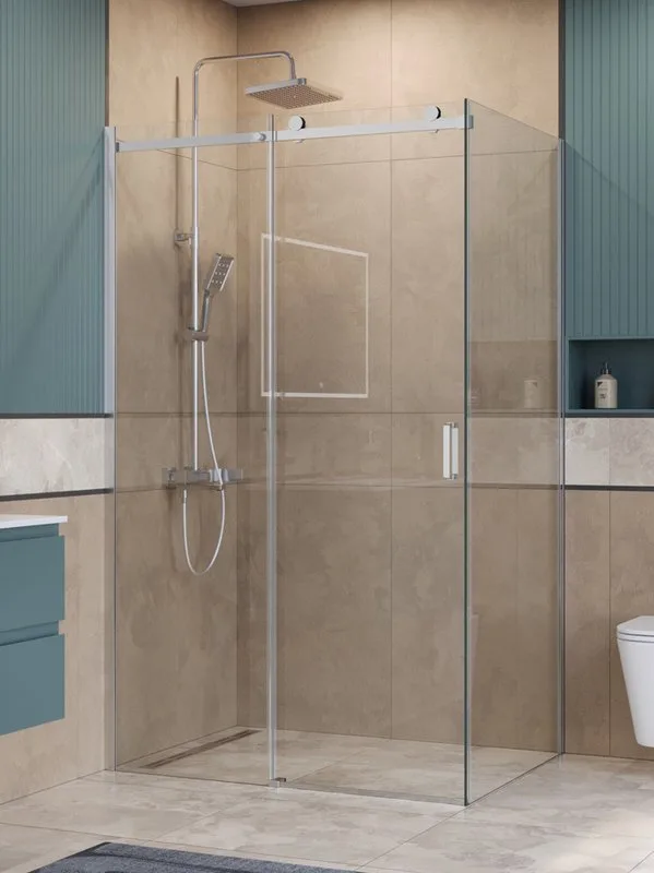 Душевой уголок BelBagno Soft Close-2 AH-1-130/90-C-Cr профиль хром Sancos — официальный сайт