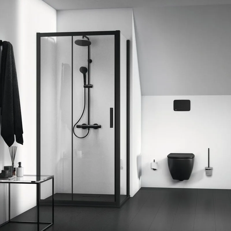 Душевая дверь в нишу Ideal Standard Connect 2 110 см, черный шелк Sancos — официальный сайт
