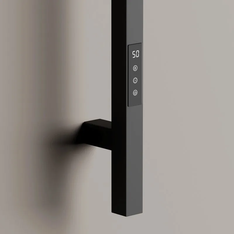 Полотенцесушитель электрический Sancos Linn 150x3 I-образный, черный матовый, SC13002MB Sancos — официальный сайт