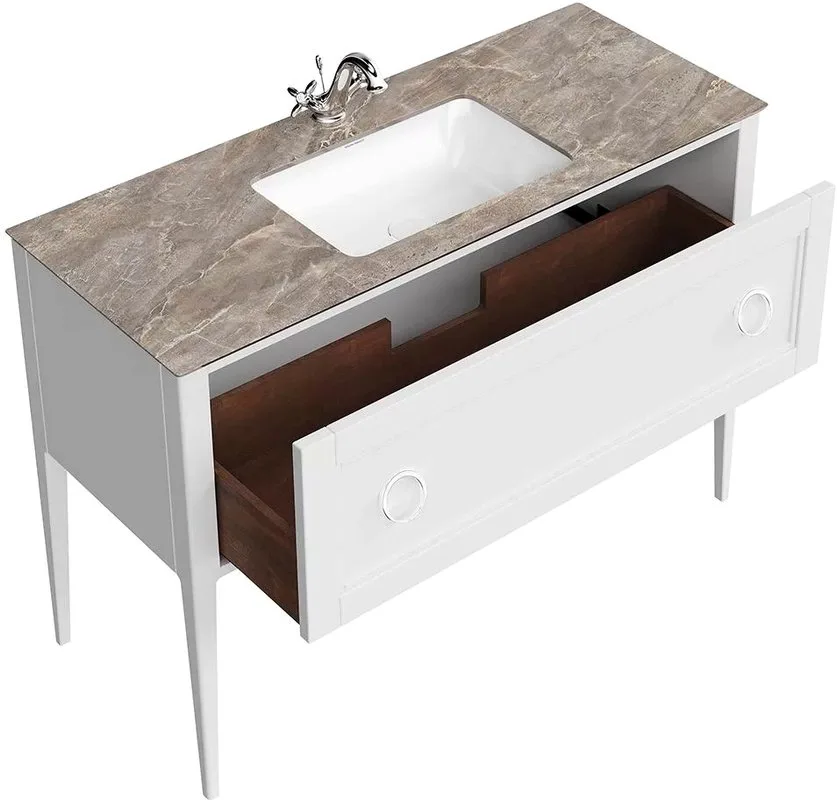 Тумба под раковину без столешницы KERAMA MARAZZI Plaza Classic Neo 120 белая матовая Sancos — официальный сайт