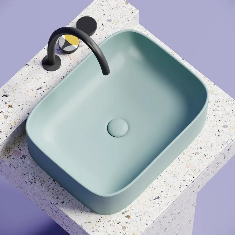 Накладная раковина Ceramicanova Element CN6052MLG зеленая матовая Sancos — официальный сайт