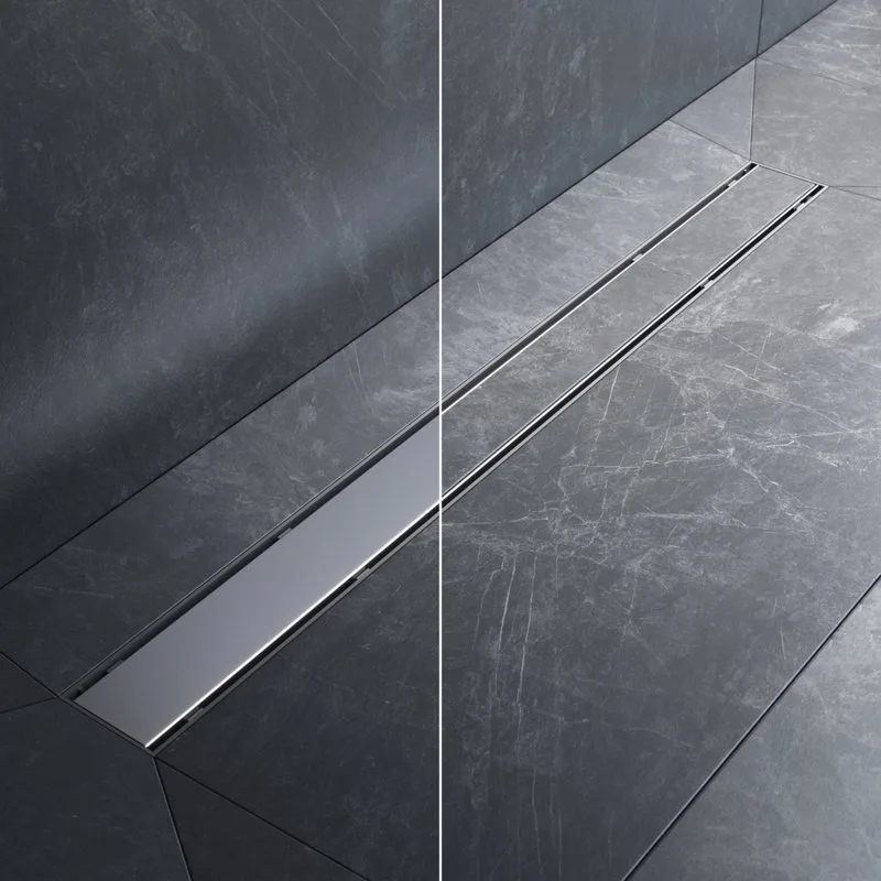 Душевой трап (лоток) AM.PM PrimeFlow Tile 80 см, сталь матовая Sancos — официальный сайт