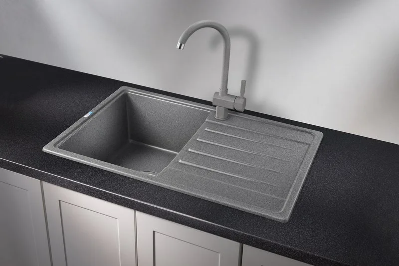 Мойка кухонная Granula Standart 7602, графит Sancos — официальный сайт