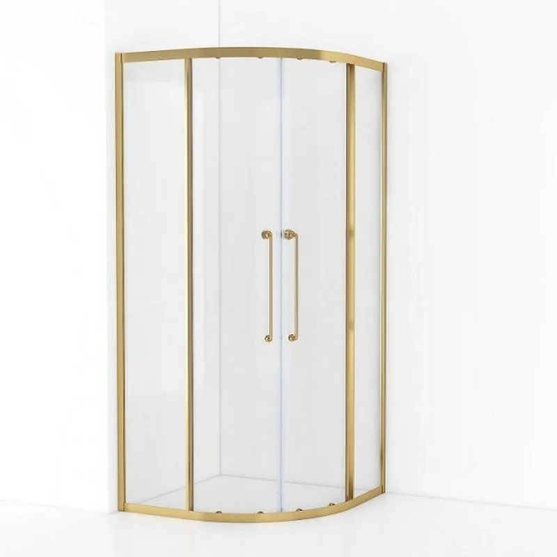 Душевой уголок Cezares Relax RELAX-304-R-2-90-C-BORO 90x90, профиль брашированное золото Sancos — официальный сайт