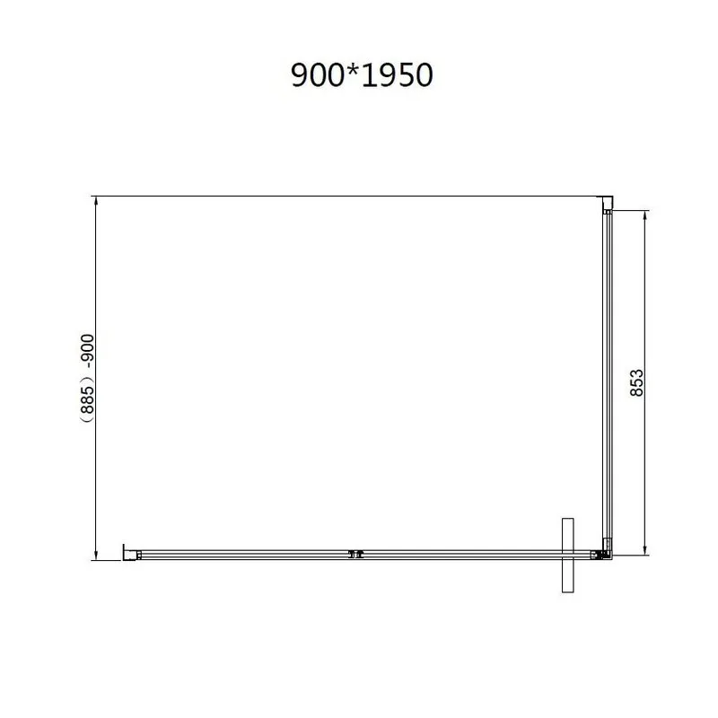 Душевой уголок Vincea Slim VSR-4SLP9010CL 100х90 см, профиль глянцевый хром, стекло прозрачное Sancos — официальный сайт