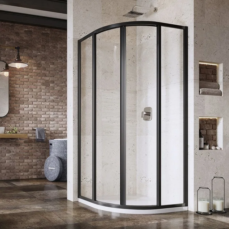 Душевой уголок Ravak Supernova SKCP4-80 195 Transparent, профиль черный Sancos — официальный сайт