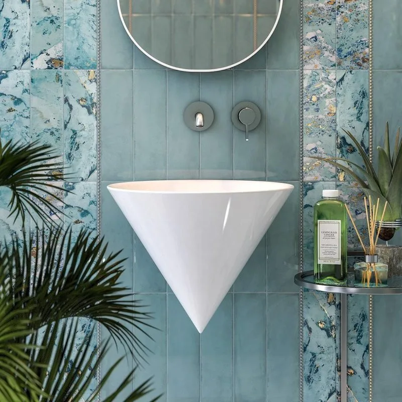 Раковина KERAMA MARAZZI Cono 44, подвесная Sancos — официальный сайт
