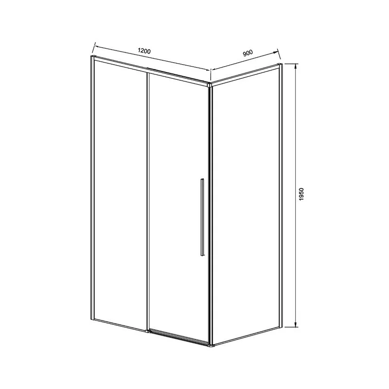 Душевой уголок Vincea Slim-N VSR-4SN9012CLG 120х90, профиль брашированное золото, стекло прозрачное Sancos — официальный сайт