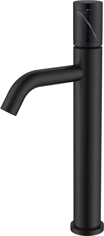 Смеситель для раковины Boheme Stick 122-B-MR-B черный, черный мрамор Sancos — официальный сайт