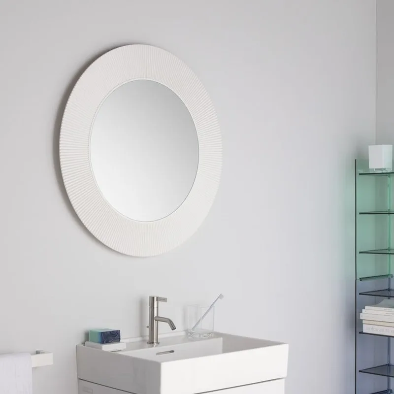 Зеркало круглое Laufen Kartell by Laufen 80 белое Sancos — официальный сайт