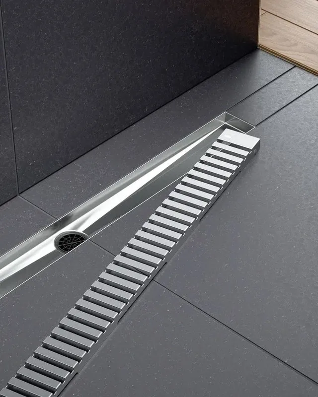 Душевой трап (лоток) Timo Drain Systems DS230107/01 700 вставка lines, сатин Sancos — официальный сайт