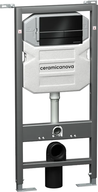 Система инсталляции для унитазов Ceramicanova Envision Flat CN1002B, кнопка черная матовая Sancos — официальный сайт