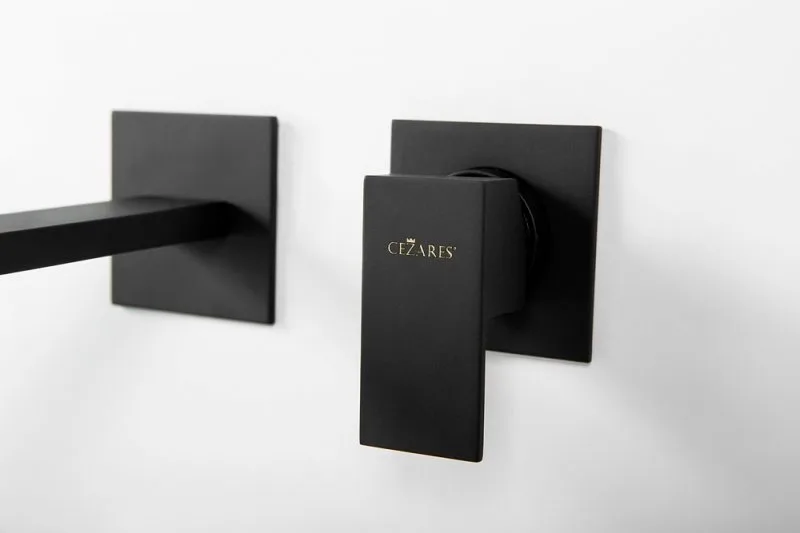 Смеситель для раковины Cezares Unika BLI2-NOP С ВНУТРЕННЕЙ ЧАСТЬЮ черный Sancos — официальный сайт