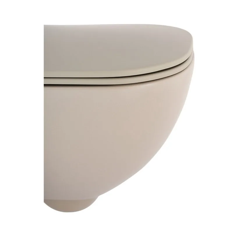 Унитаз подвесной Plumberia Selection Ixo ceramica KIT XO5000TT Slim безободковый, с микролифтом, мат Sancos — официальный сайт