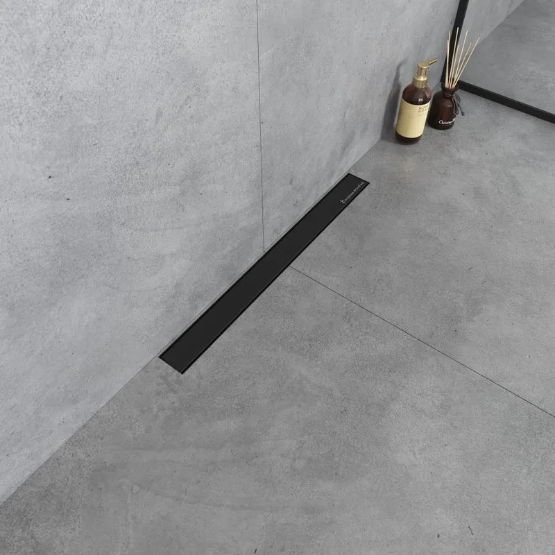Душевой трап (лоток) Boheme Premium Linear 60 см, черный Sancos — официальный сайт