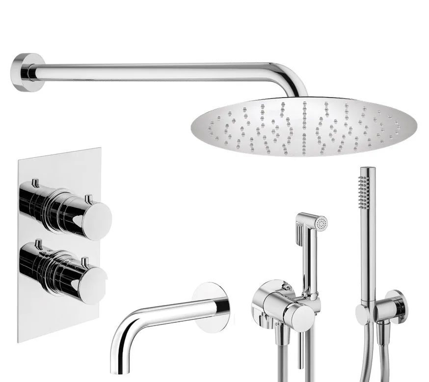 Комплект для ванной Plumberia Selection Ixo KITZXOT19QCR260 С ВНУТРЕННЕЙ ЧАСТЬЮ, хром Sancos — официальный сайт